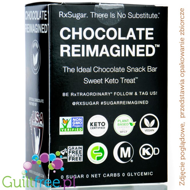 RxSugar Chocolate Swealthy Snax Snack Bar - keto baton zero węglowodanó netto