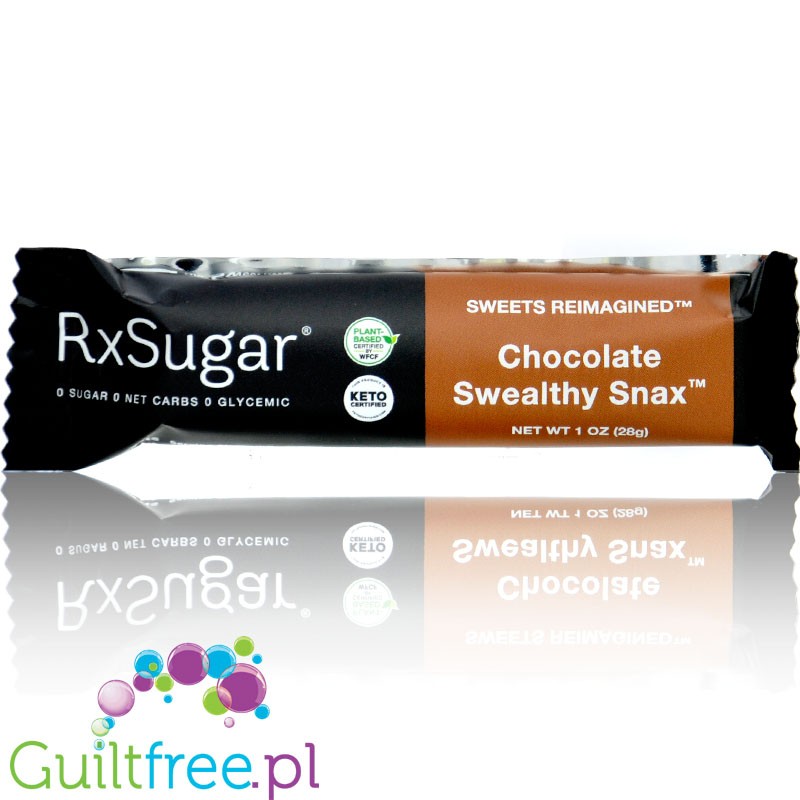 RxSugar Chocolate Swealthy Snax Snack Bar - keto baton zero węglowodanó netto