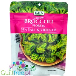 DJ&A Crispy Broccoli Florets Sea Salt & Vinegar - chrupiące różyczki brokułów z salą morską i octem