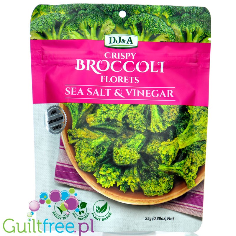 DJ&A Crispy Broccoli Florets Sea Salt & Vinegar - chrupiące różyczki brokułów z salą morską i octem