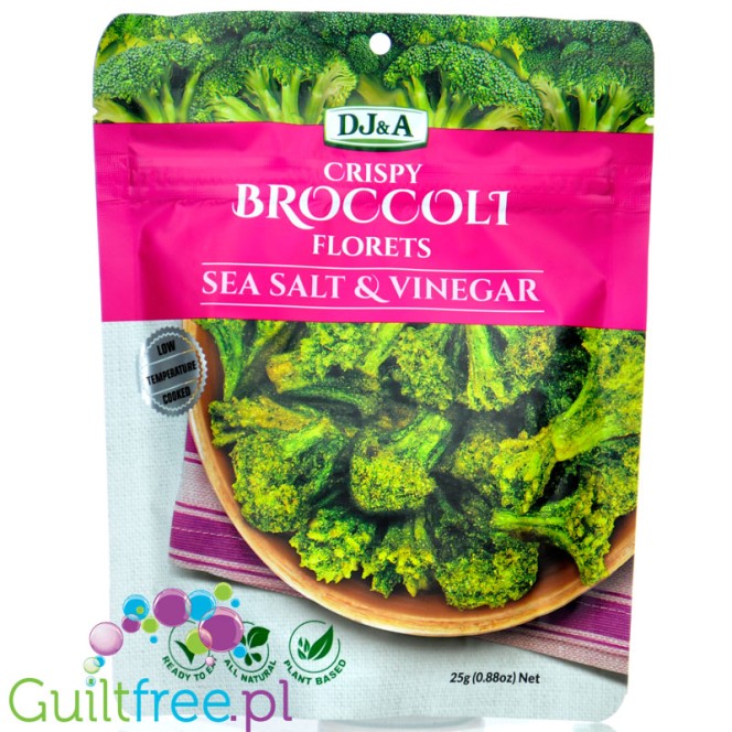 DJ&A Crispy Broccoli Florets Sea Salt & Vinegar - chrupiące różyczki brokułów z salą morską i octem