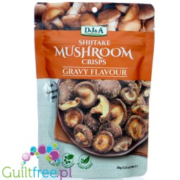 DJ&A Crisps Shiitake Mushroom Gravy Flavour - crispy shiitake mushrooms in roasted seasoning