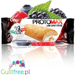 ProtoMax Stage1 Berries - ciastko proteinowe bez cukru, 33% białka