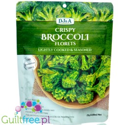 DJ&A Crispy Broccoli Florets Lightly Cooked & Seasoned - crispy broccoli florets garlic and onion.