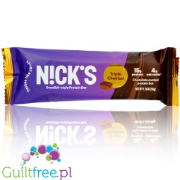 N!ck's Nicks Triple Chocolate Protein Bar 210 kcal - baton proteinowy w czekoladzie mlecznej z kawąłkami czekolady
