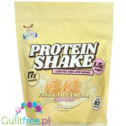 Muscle Moose Protein Shake Vanilla Ice Cream - low-fat protein shake to make with water, vanilla flavor