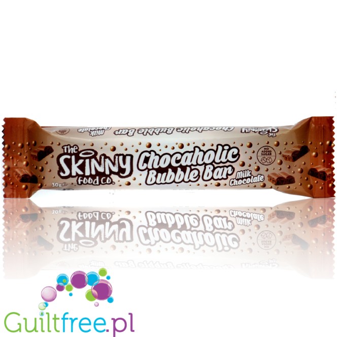 Skinny Food Milk Chocaholic Bubble Bar - a bubble chocolate bar with no added sugar like Aero.