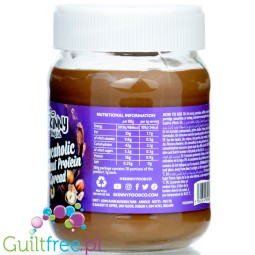 Skinny Food Chocaholic Protein Spread, Chocolate Hazelnut - sugar-free chocolate hazelnut protein cream