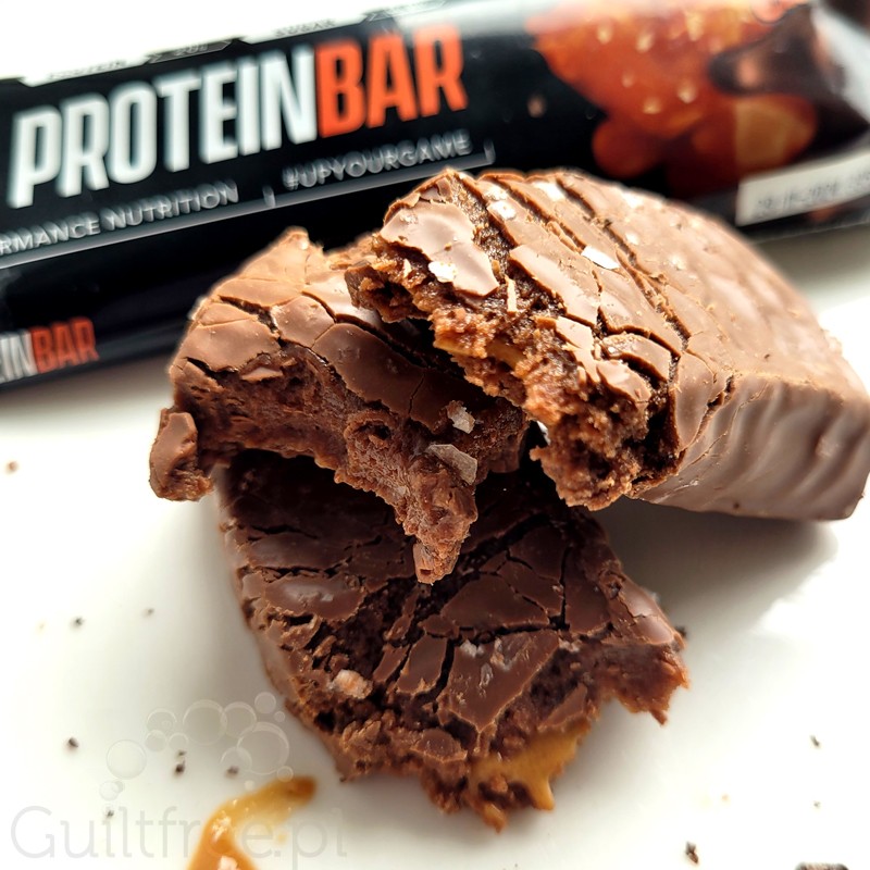 Soccer Protein Bar Salted Caramel - baton proteinowy 195kcal & 20g białka, Solony Karmel