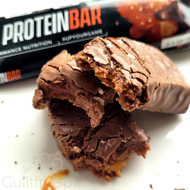 Soccer Protein Bar Salted Caramel - baton proteinowy 195kcal & 20g białka, Solony Karmel