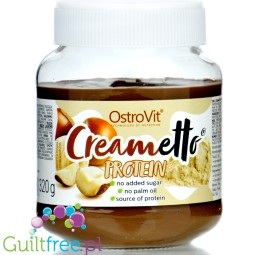 Creametto Protein Hazelnut - proteinowy krem czekoladowo-laskowy bez dodatku cukru