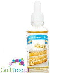 Funky Flavors Sweet Buttermilk Cake - sweetened sponge cake flavor with buttercream, without fat and calories