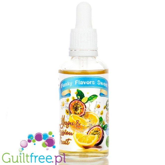 Funky Flavors Sweet Yuzu & Passion Fruit - sweetened exotic fruit flavor without fat or calories