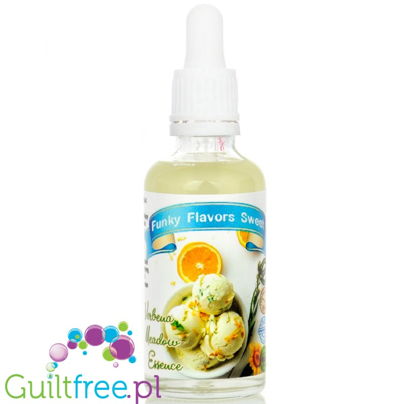 Funky Flavors Sweet Verbena Meadow Essence - sweetened lemon verbena flavor without fat and calories