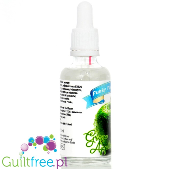 Funky Flavors Sweet Green Apple - sweetened green apple flavor without fat and calories