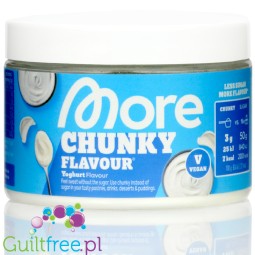 More Nutrition Chunky Flavor Yoghurt 150g - vegan yogurt flavor powder with no sugar.