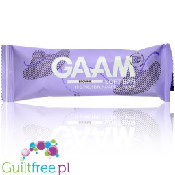 GAAM Soft Protein Bar Brownie - soft protein bar with no added sugar, 19g protein & 193kcal