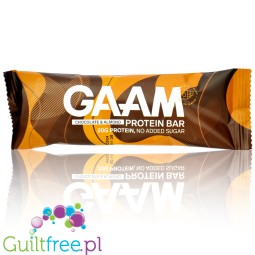 GAAM Soft Protein Bar Chocolate & Almond - mięciutki baton proteinowy bez dodatku cukru, 20g białka & 194kcal