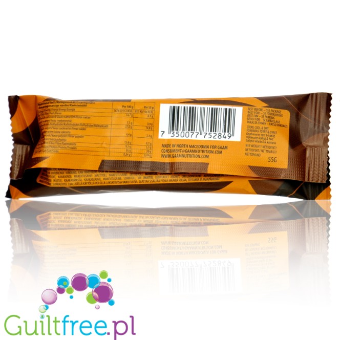 GAAM Soft Protein Bar Chocolate & Almond - soft protein bar with no added sugar, 20g protein & 194kcal