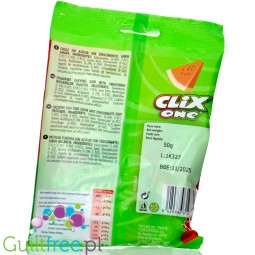 Clix One Chicle sin Azucar, Sandia - guma do żucia bez cukru, smak Arbuz, 20szt