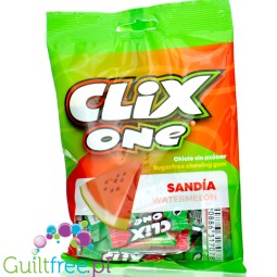 Clix One Chicle sin Azucar, Sandia - sugar-free chewing gum, watermelon flavor, 20pcs