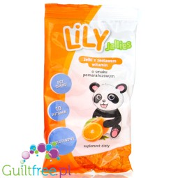 LiLY sugar-free mini jelly beans with 10 vitamins in orange flavor