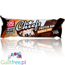 Chiefs Protein Bar Double Choc - baton proteinowy, Podwójna Czekolada, 20g białka & 201kcal