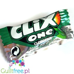 Clix One Clorofila - guma do żucia bez cukru, o smaku miętowo-ziołowym