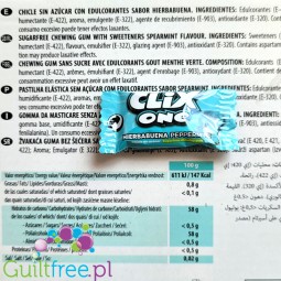 Clix One Hierbabuena - sugar-free chewing gum, Peppermint