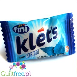 Fini Klet's Menta - sugar-free chewing gum, flavor Mint