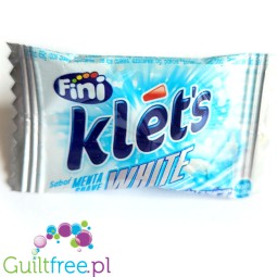 Fini Klet's White Menta Suave - sugar-free chewing gum, Delicate Mint flavor