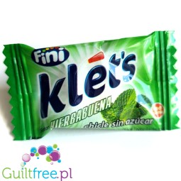 Fini Klet's Hierbabuena - sugar-free chewing gum, Delicate Mint flavor