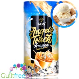 GBS Angel's Touch Frappe Ice Cream with white chocolate and wafers - caffeinated instant coffee