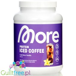More Nutrition Protein Iced Coffee Cold Brew Vanilla 0.5kg - iced protein coffee 18g protein & 94kcal