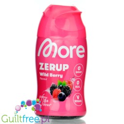 More Nutrition Zerup Wild Berry na 8L - skoncentrowany syrop do wody bez cukru i kalorii, Owoce Leśne