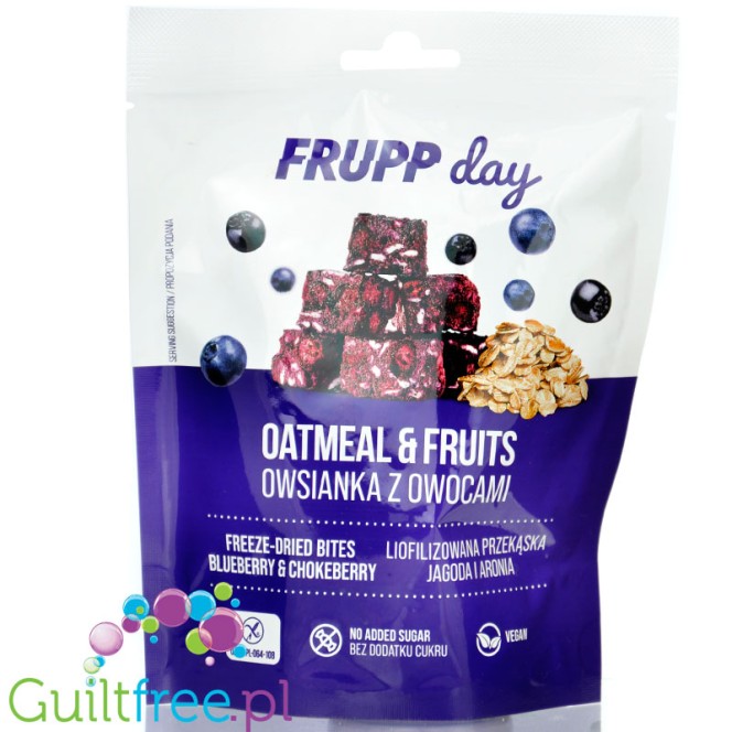 Celiko Frupp Day Blueberry & Chokeberry - freeze-dried oat cubes with blueberry and chokeberry with no added sugar