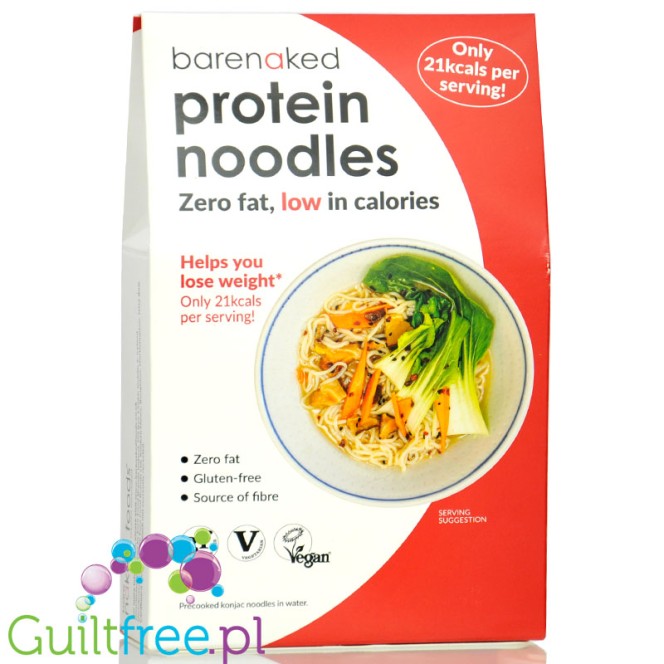 BareNaked Protein Noodles 21kcal - proteinowy makaron shirataki, nitki