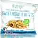 Greenergy Fava Beans Sweet Herbs & Olives - olive & herb bean crisps, 17g fiber & 23g protein