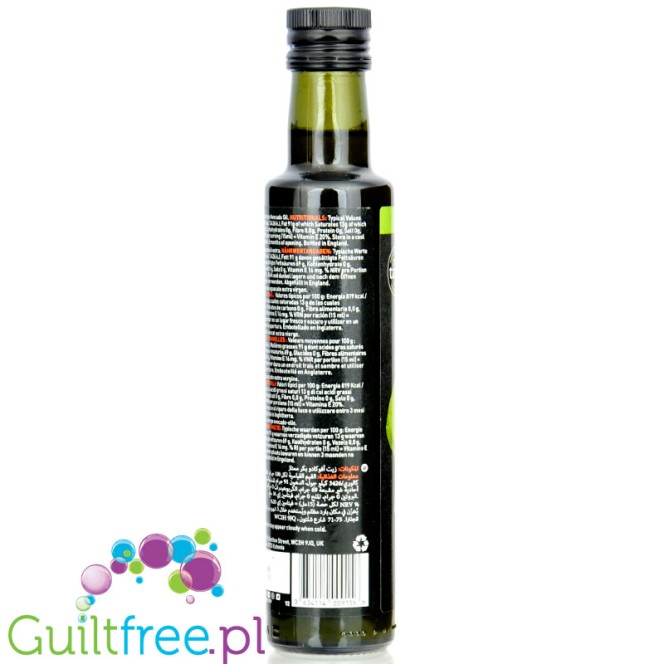 Hunter & Gather Avocado Extra Virgin Oil 250ml - nierafinowany, tłoczony na zimno olej z awokado