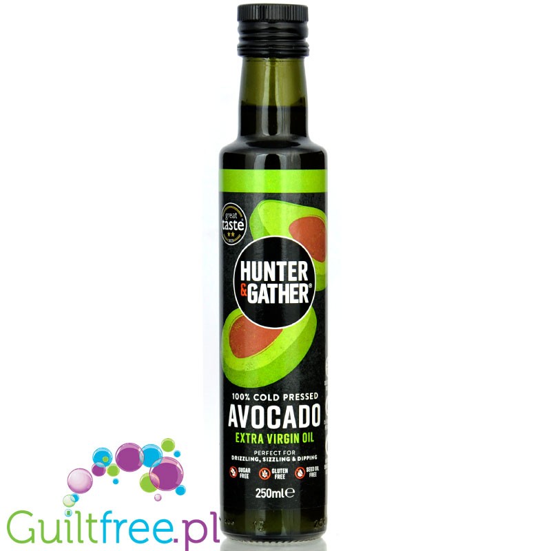 Hunter & Gather Avocado Extra Virgin Oil 250ml - nierafinowany, tłoczony na zimno olej z awokado