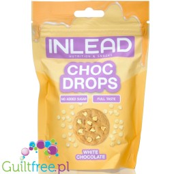 Inlead Choc Drops White Chocolate - kropelki białej czekolady bez cukru