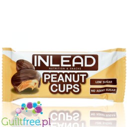 Inlead Peanut Cups - miseczki o obniżonej zawartości cukru, Mleczna Czekolada & Masło Orzechowe