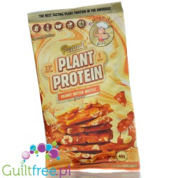 Macro Mike Peanut Plant Protein, Peanut Butter Brittle, 40g - vegan creamy nutrition without gluten, milk or sucralose