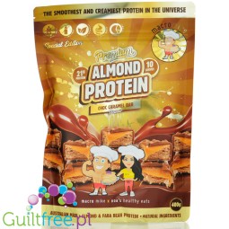 Macro Mike Almond Plant Protein, Choc Caramel Bar - vegan almond protein supplement