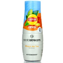 Lipton Peach SodaStream No Sugar - syrop & koncentrat do wody bez cukru i kalorii 440ml, brzoskwiniowa mrożona herbata