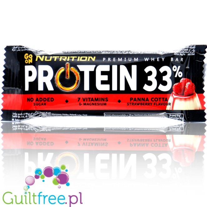 Sante Protein 33% Strawberry Panna Cotta - GO ON 185kcal high protein bar