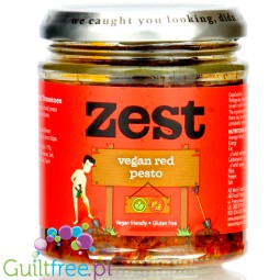 Zest Vegan Red Pesto - vegan red pesto without added sugar, Basil & Cashews