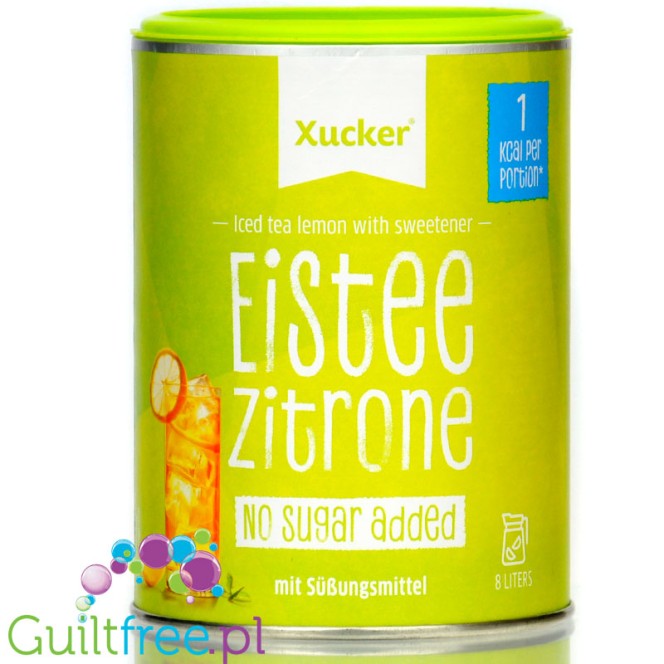 Xucker Iced Tea Lemon 1kcal - mrożona herbata instant bez cukru ze stewią i erytrolem na 8L