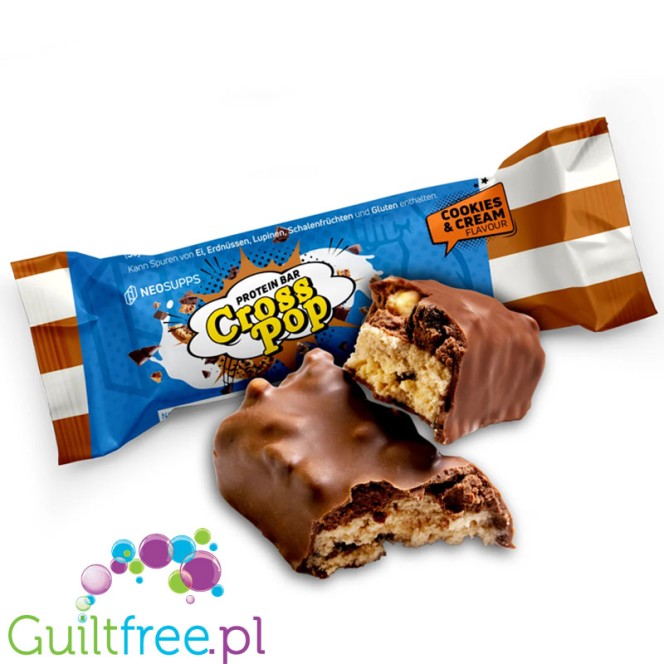 Neosupps Protein Bar Cross Pop Cookies & Cream - "Small but Crazy" cookie, 13g protein & 176kcal