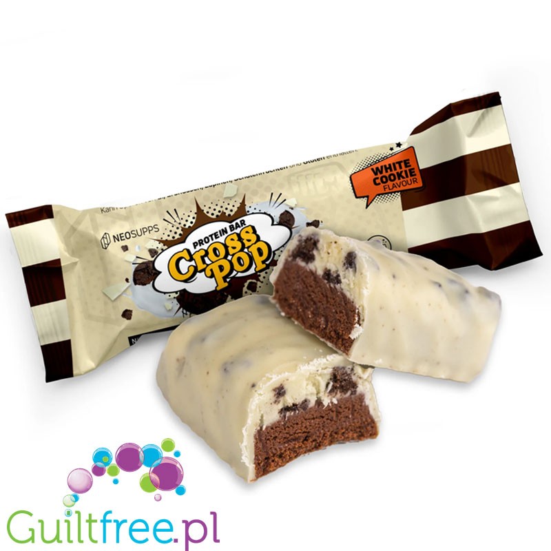 Neosupps Protein Bar Cross Pop White Cookie - a protein cookie wonder 13g protein & 173kcal